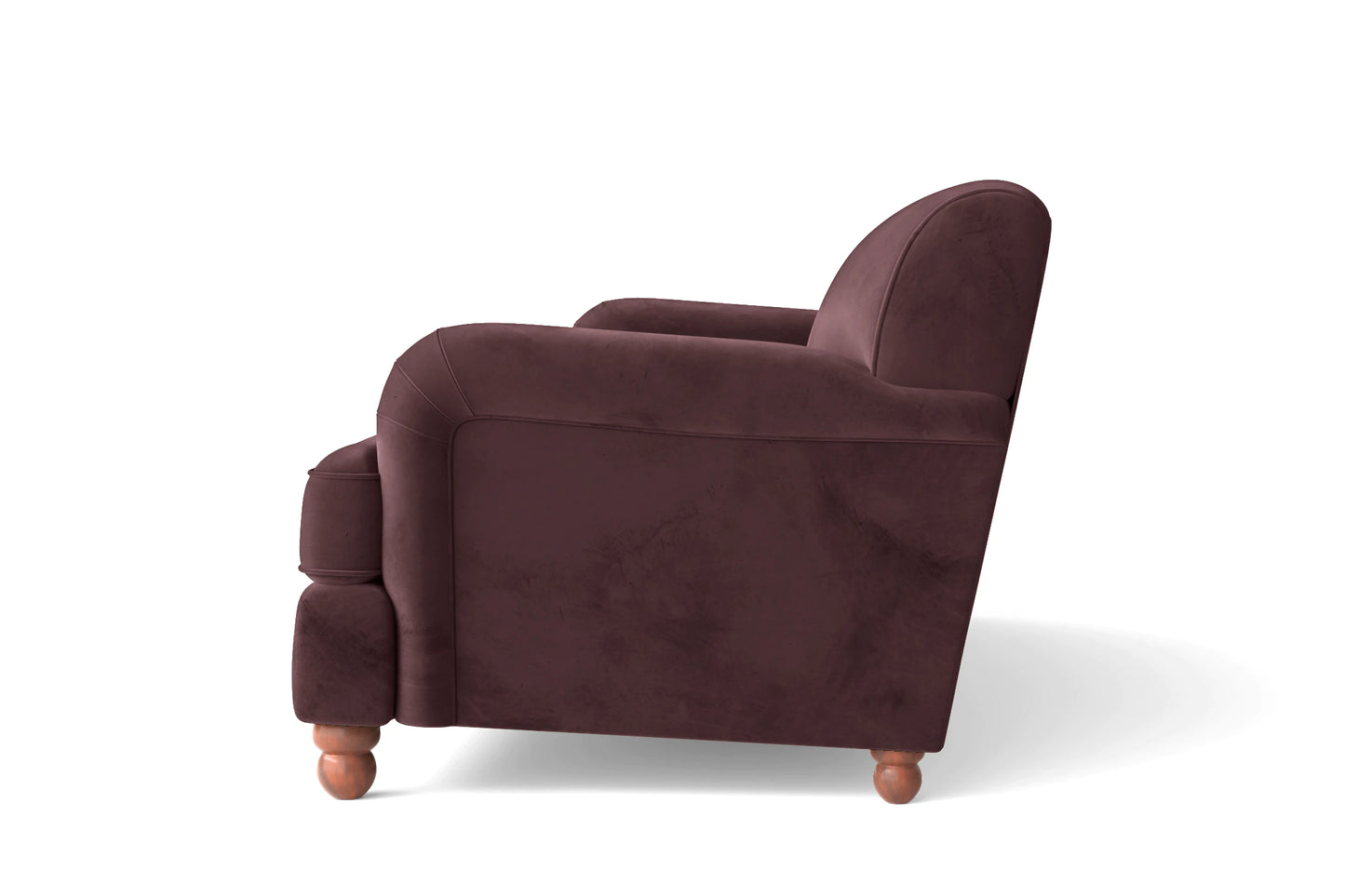 Pisa 2 Seater Sofa Grape Velvet