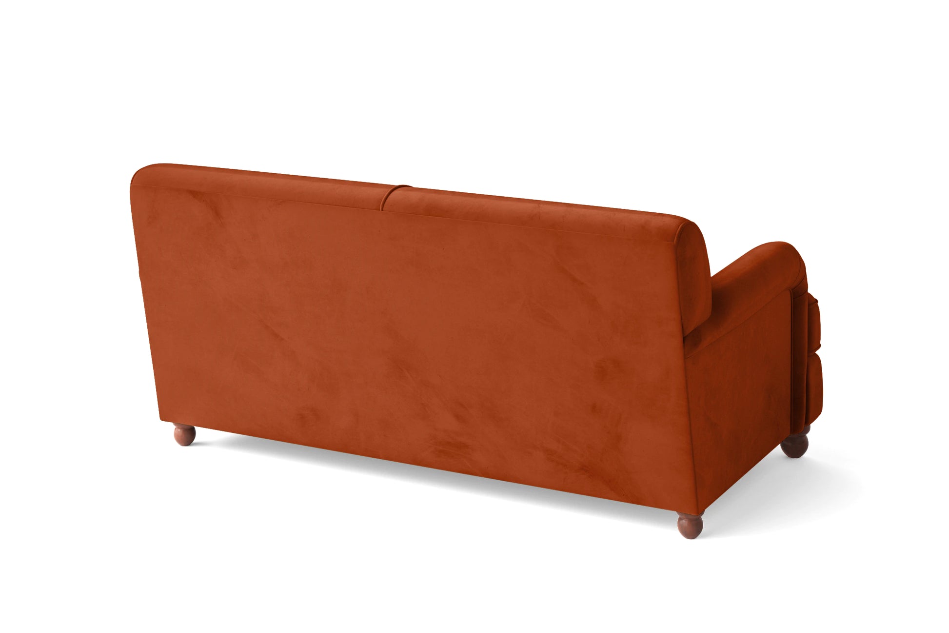 Pisa 2 Seater Sofa Orange Velvet