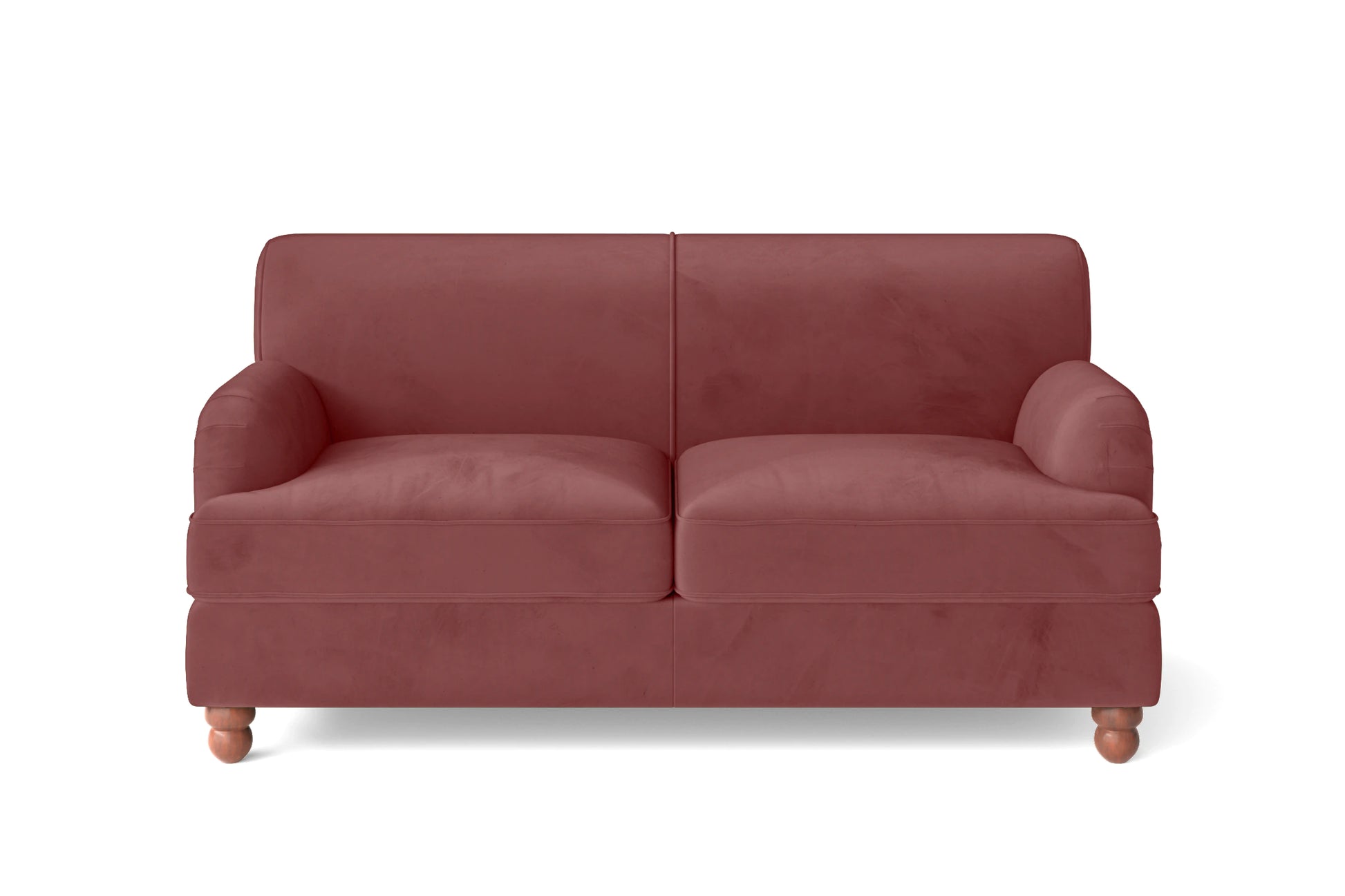 Pisa 2 Seater Sofa Pink Velvet