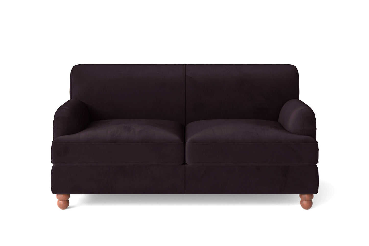 Pisa 2 Seater Sofa Purple Velvet