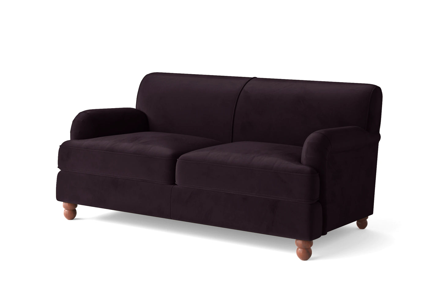 Pisa 2 Seater Sofa Purple Velvet