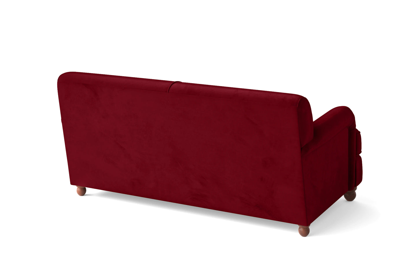 Pisa 2 Seater Sofa Red Velvet