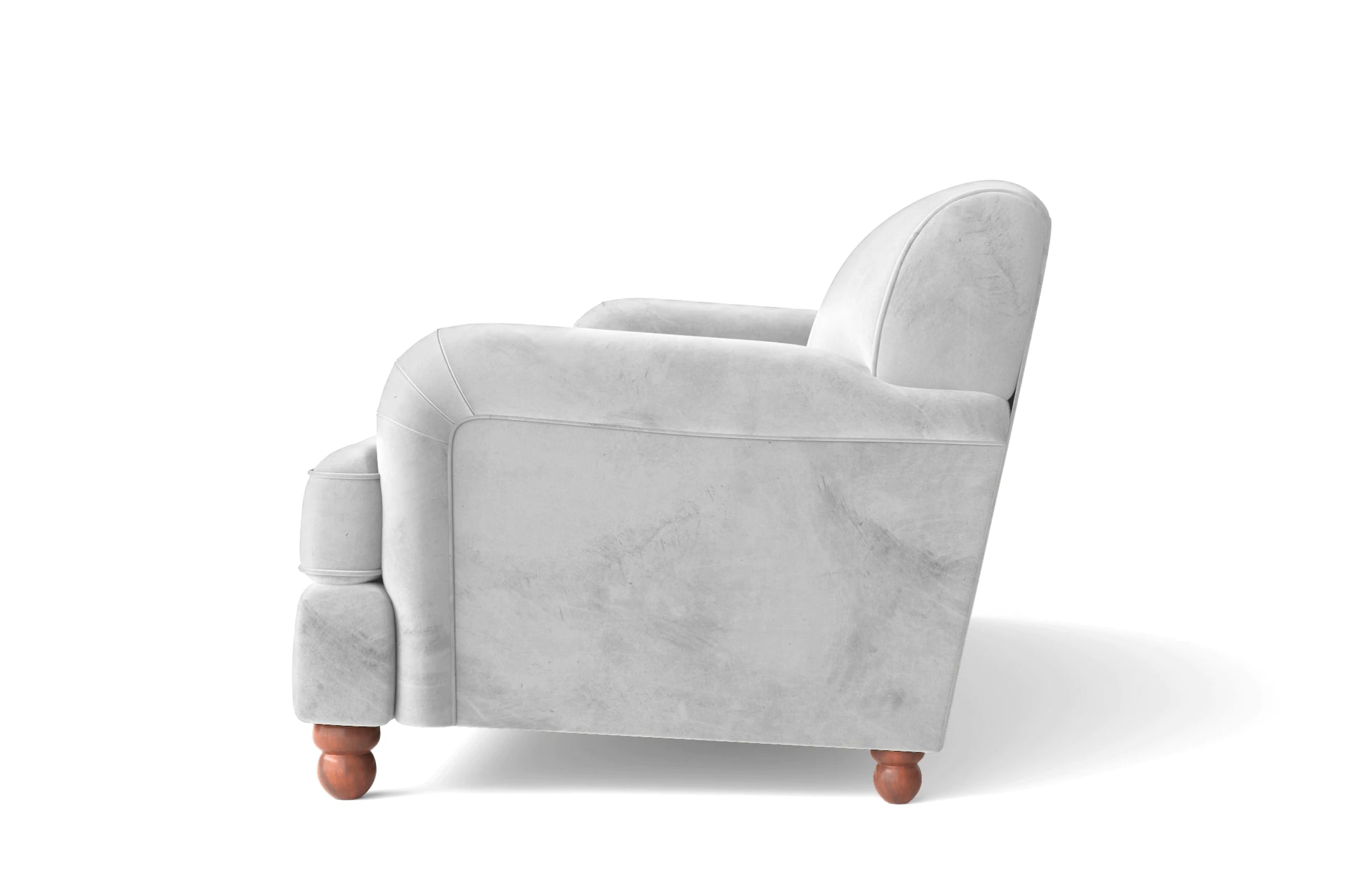 Pisa 2 Seater Sofa White Velvet