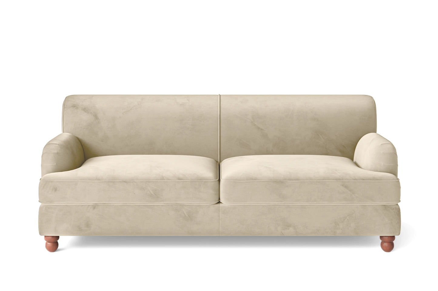 Pisa 3 Seater Sofa Cream Velvet