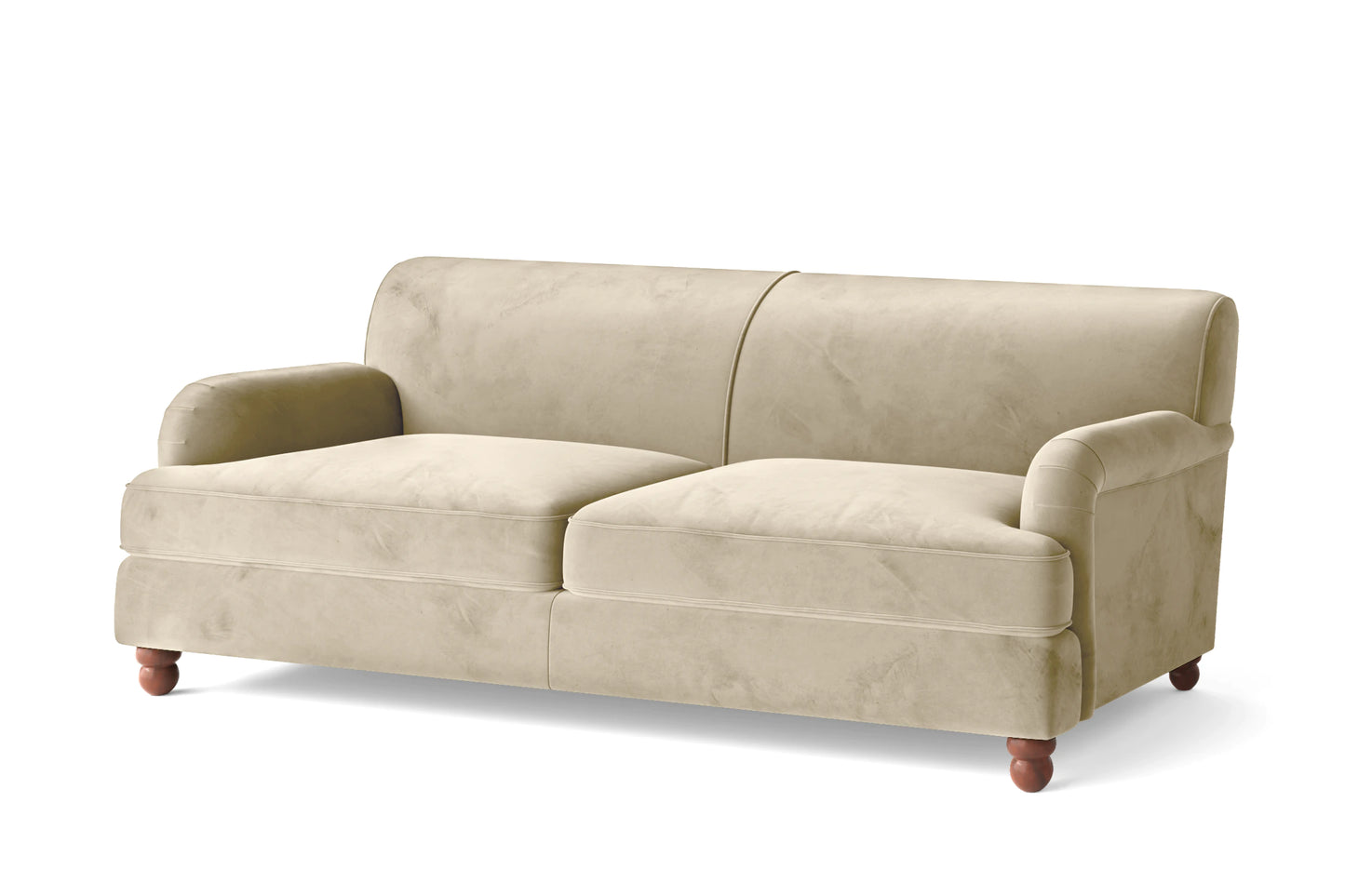 Pisa 3 Seater Sofa Cream Velvet