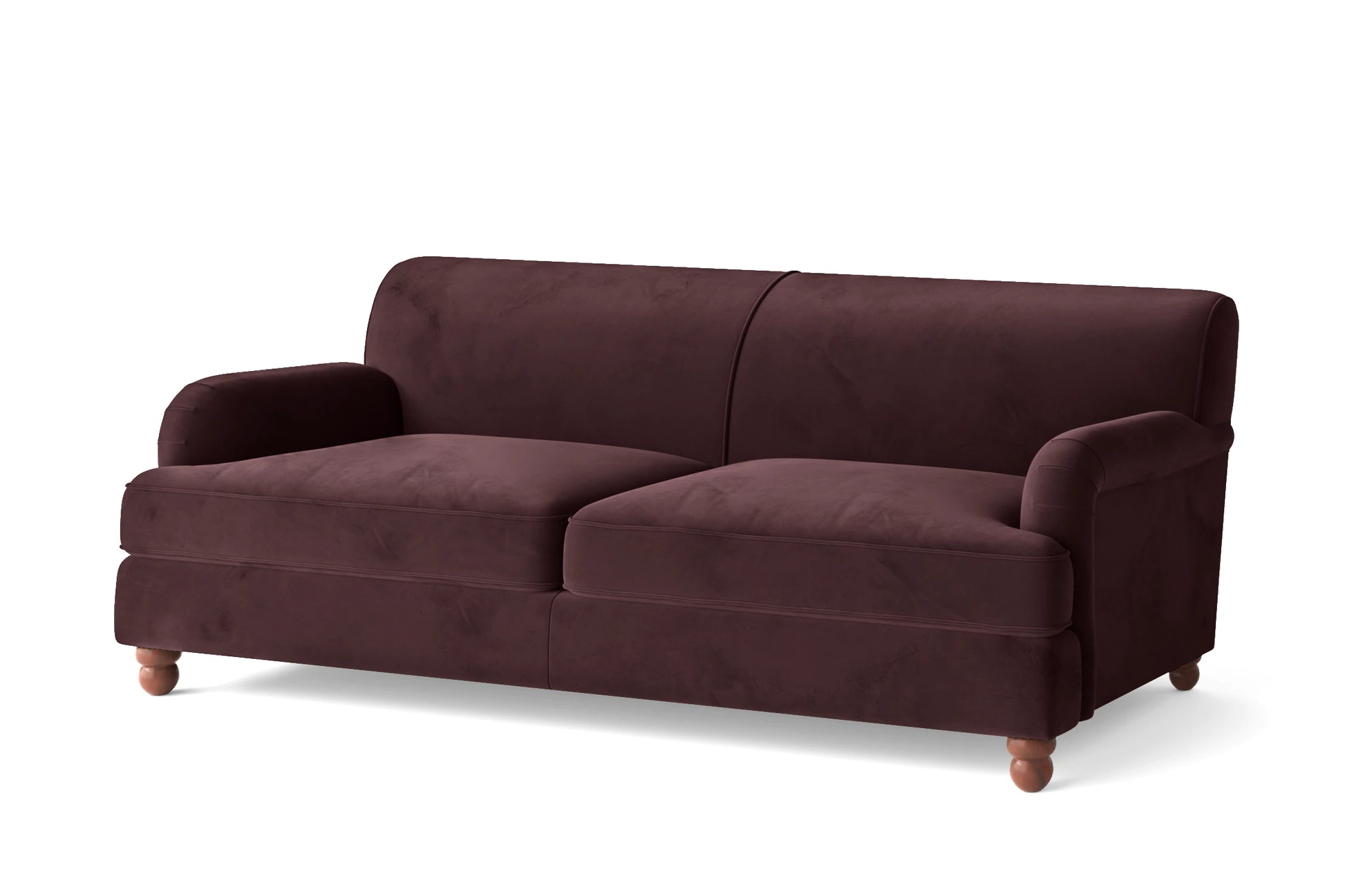 Pisa 3 Seater Sofa Grape Velvet