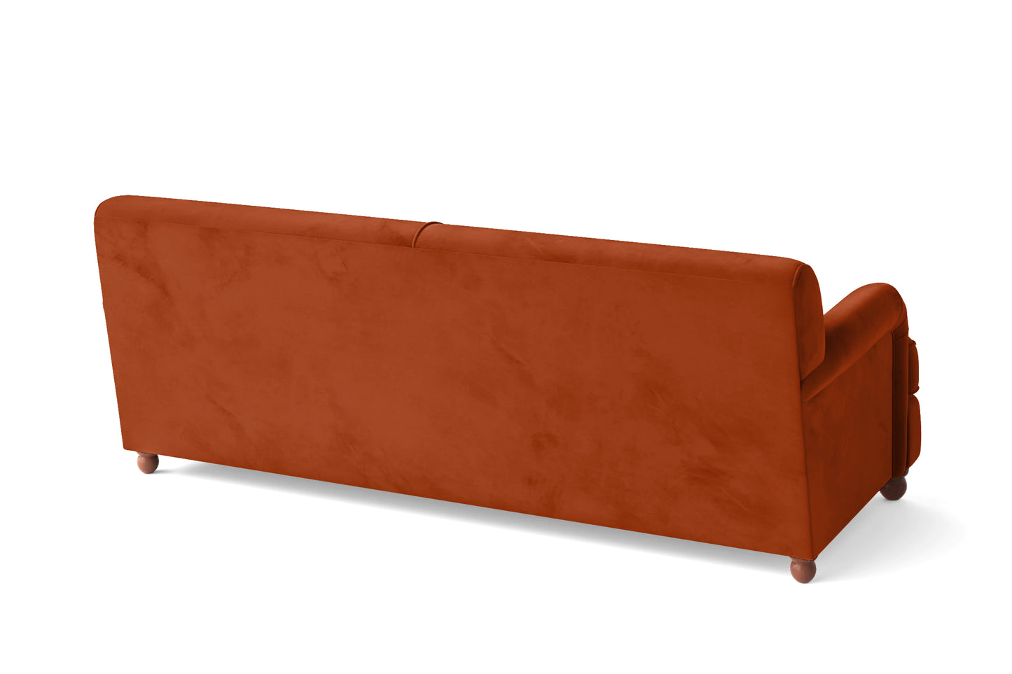 Pisa 3 Seater Sofa Orange Velvet