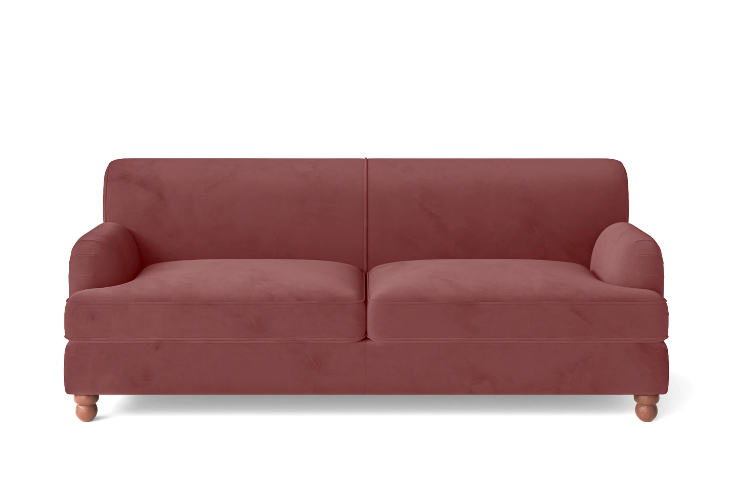 Pisa 3 Seater Sofa Pink Velvet