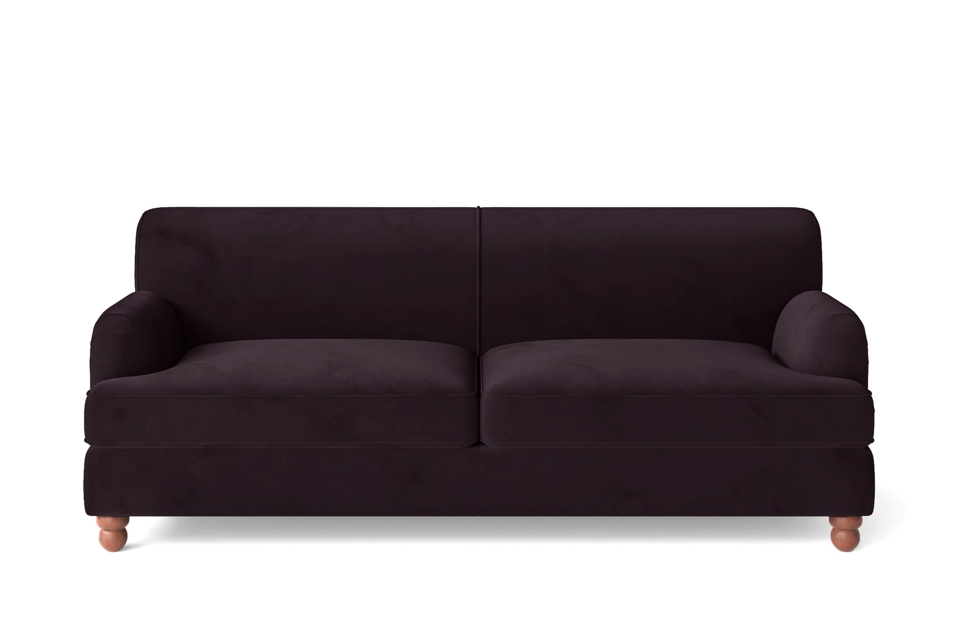 Pisa 3 Seater Sofa Purple Velvet