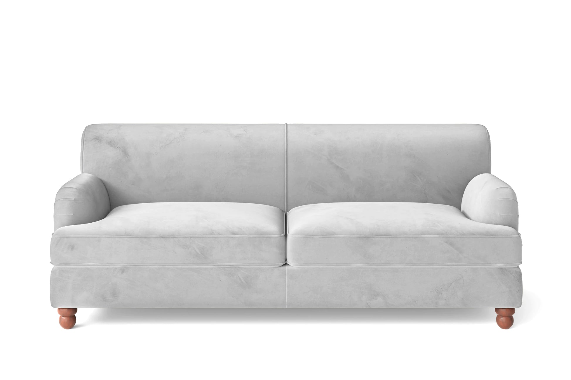 Pisa 3 Seater Sofa White Velvet