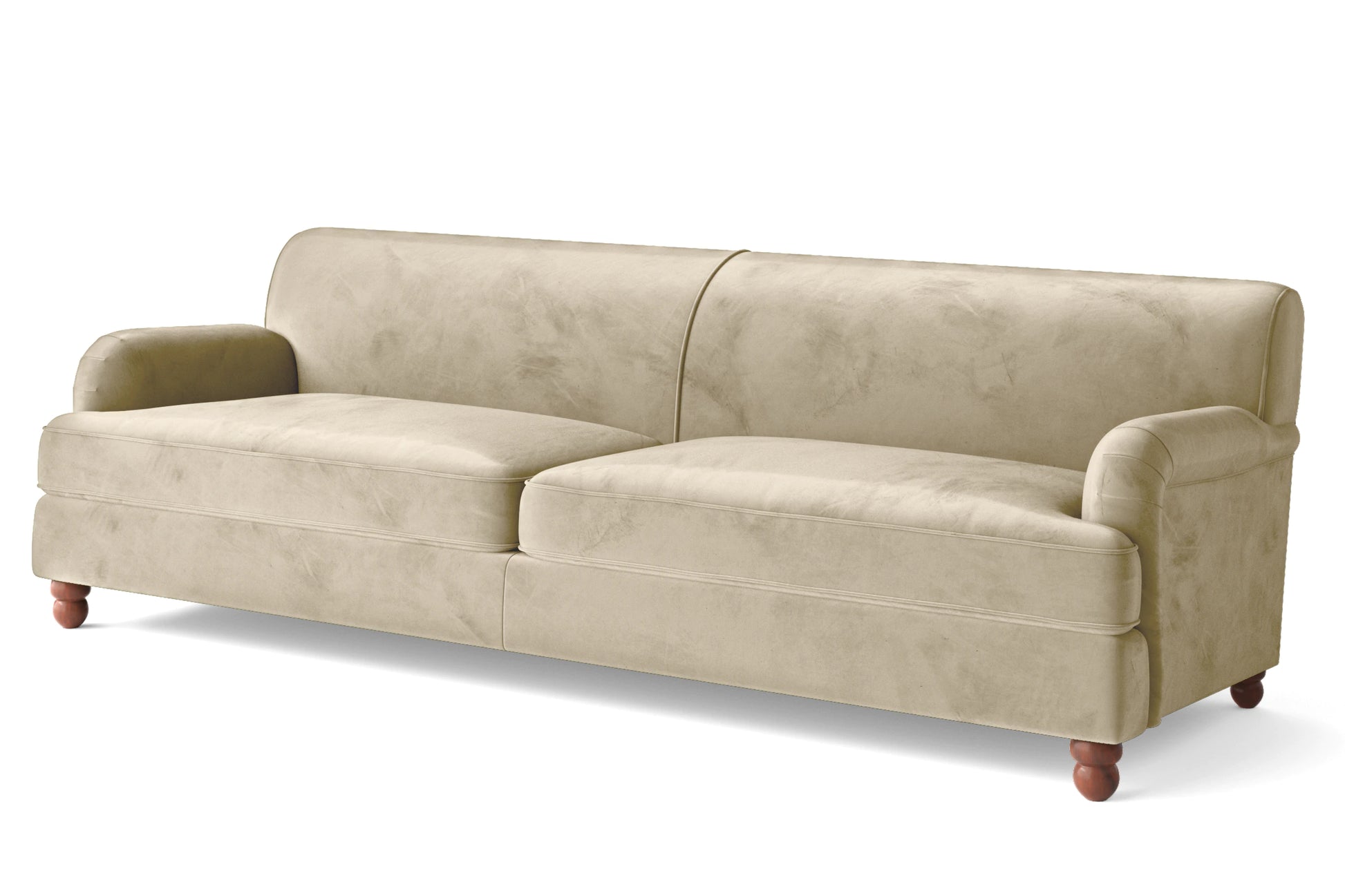 Pisa 4 Seater Sofa Cream Velvet