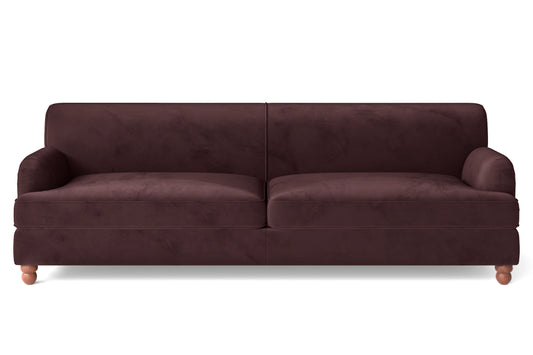 Pisa 4 Seater Sofa Grape Velvet