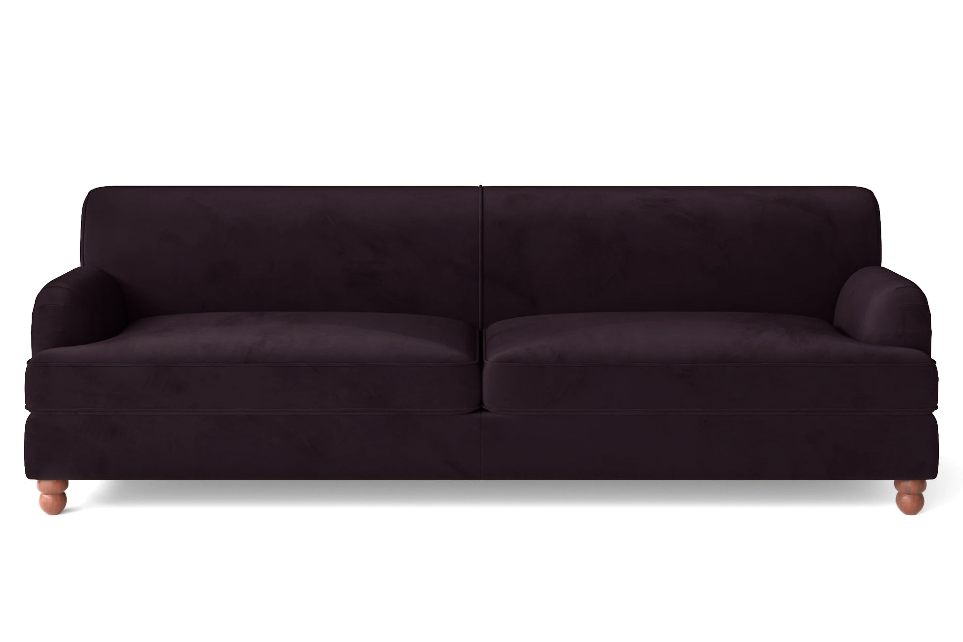 Pisa 4 Seater Sofa Purple Velvet