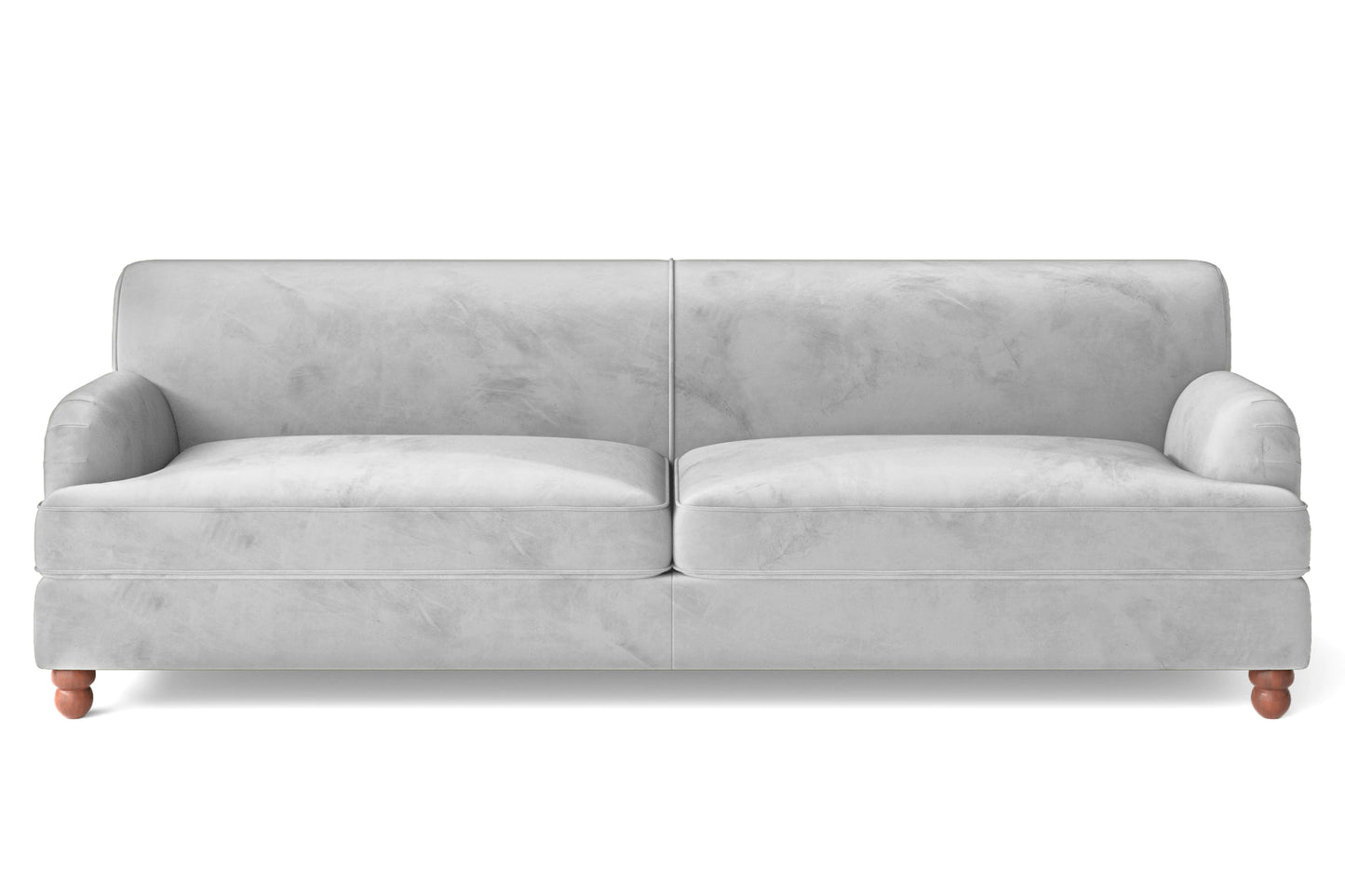 Pisa 4 Seater Sofa White Velvet