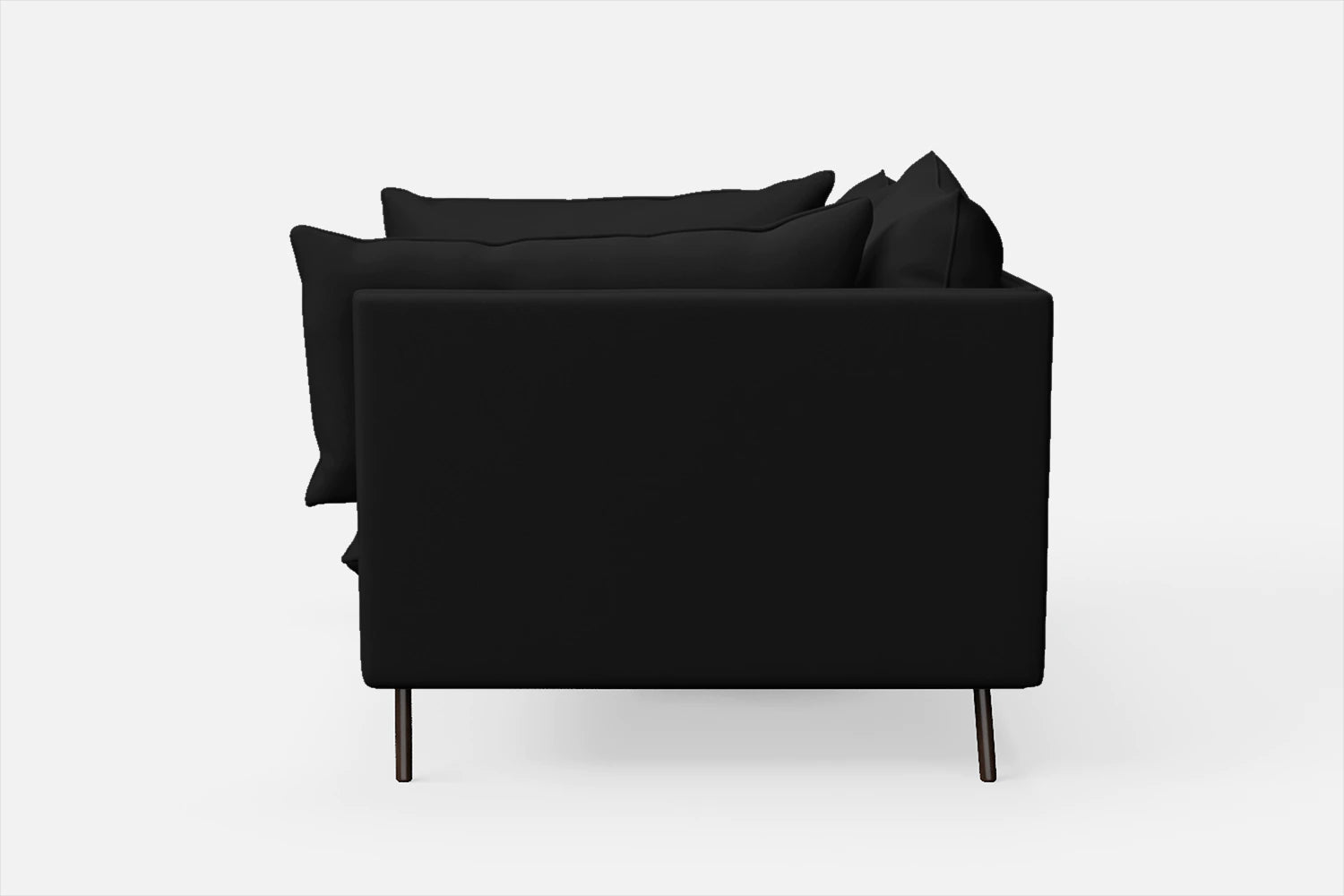 Pistoia 2 Seater Sofa Black Leather