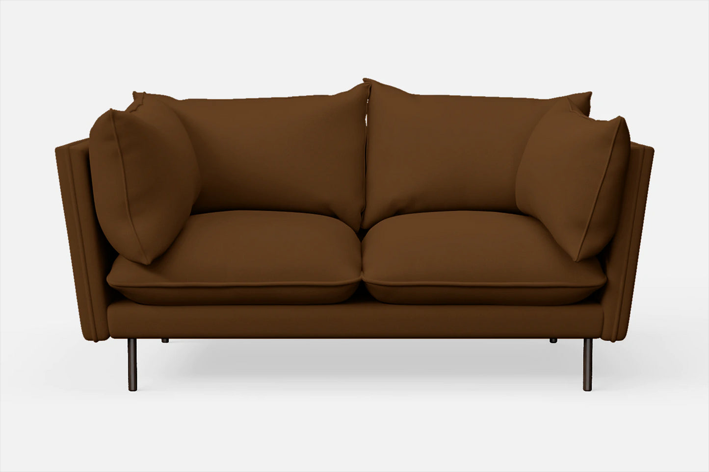 Pistoia 2 Seater Sofa Walnut Brown Leather