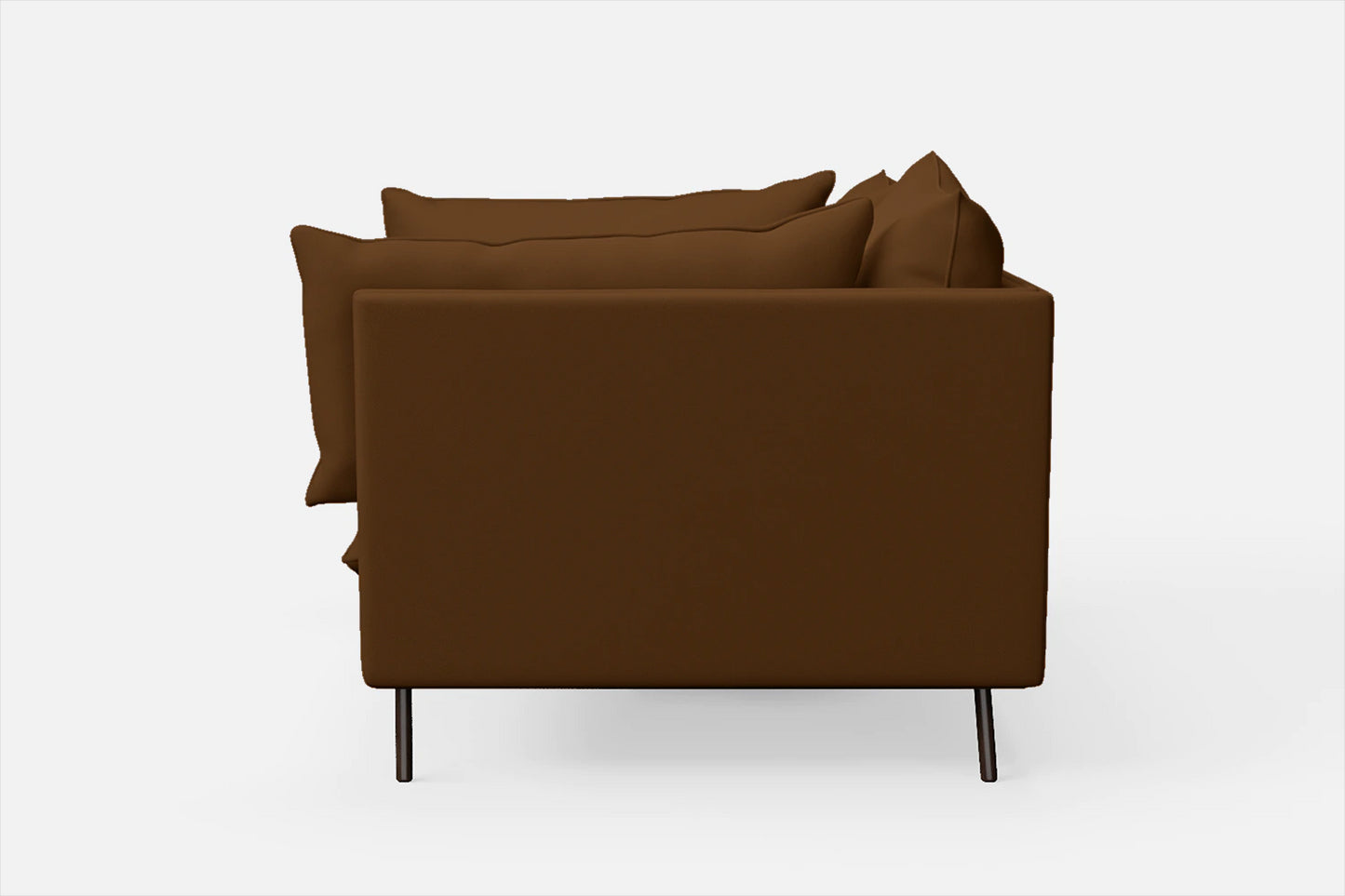 Pistoia 2 Seater Sofa Walnut Brown Leather