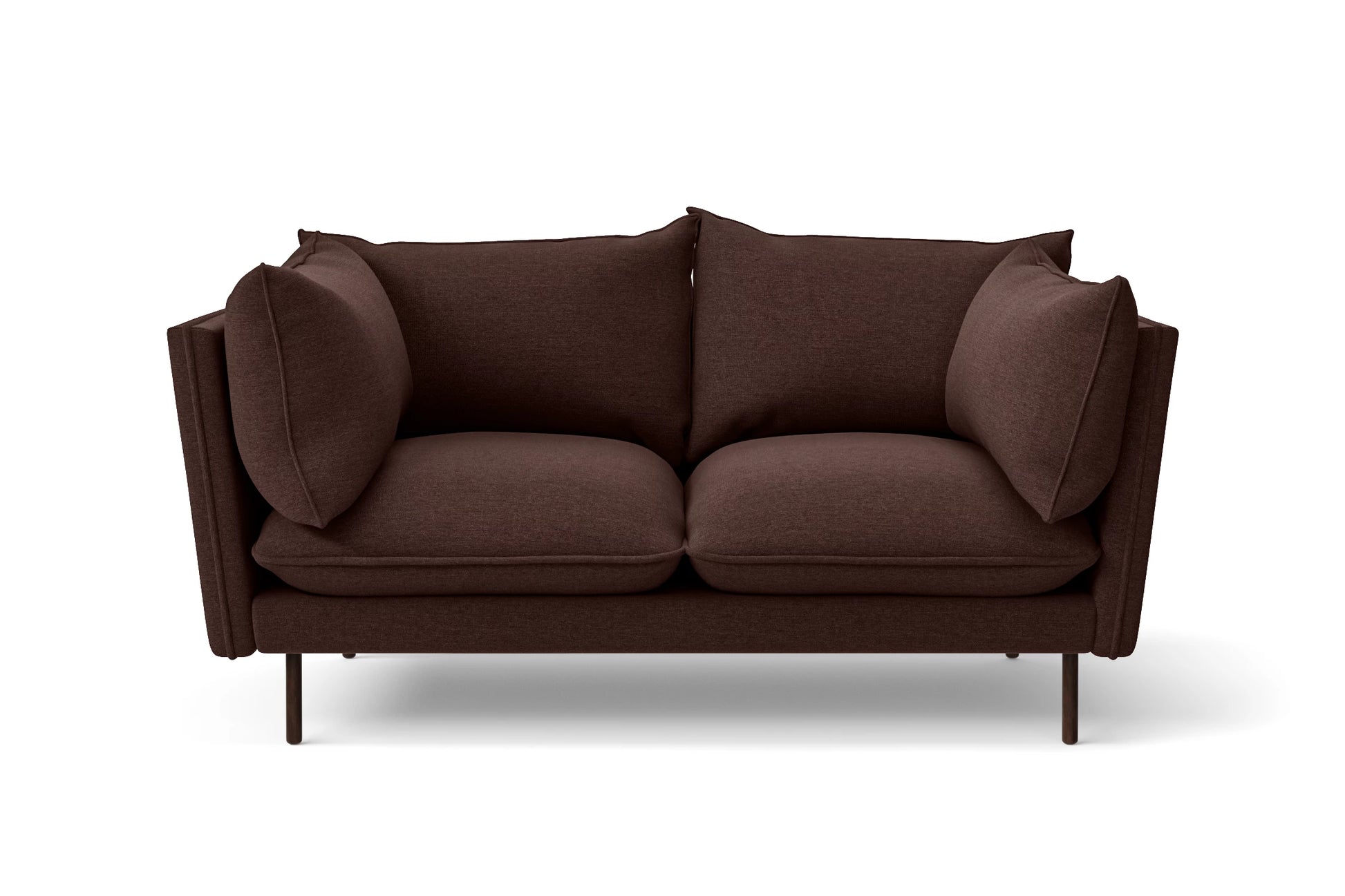 Pistoia 2 Seater Sofa Coffee Brown Linen Fabric