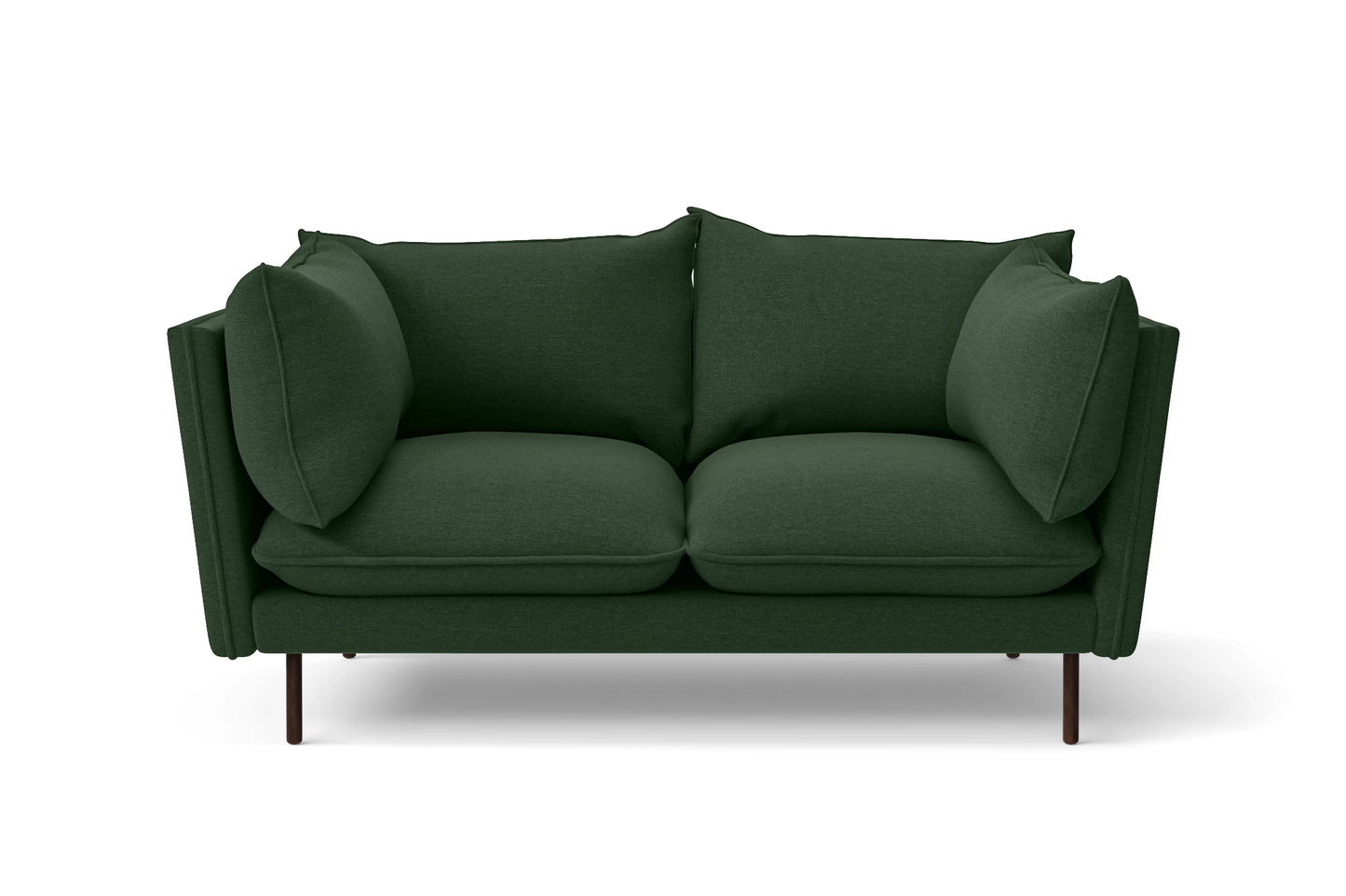 Pistoia 2 Seater Sofa Forest Green Linen Fabric