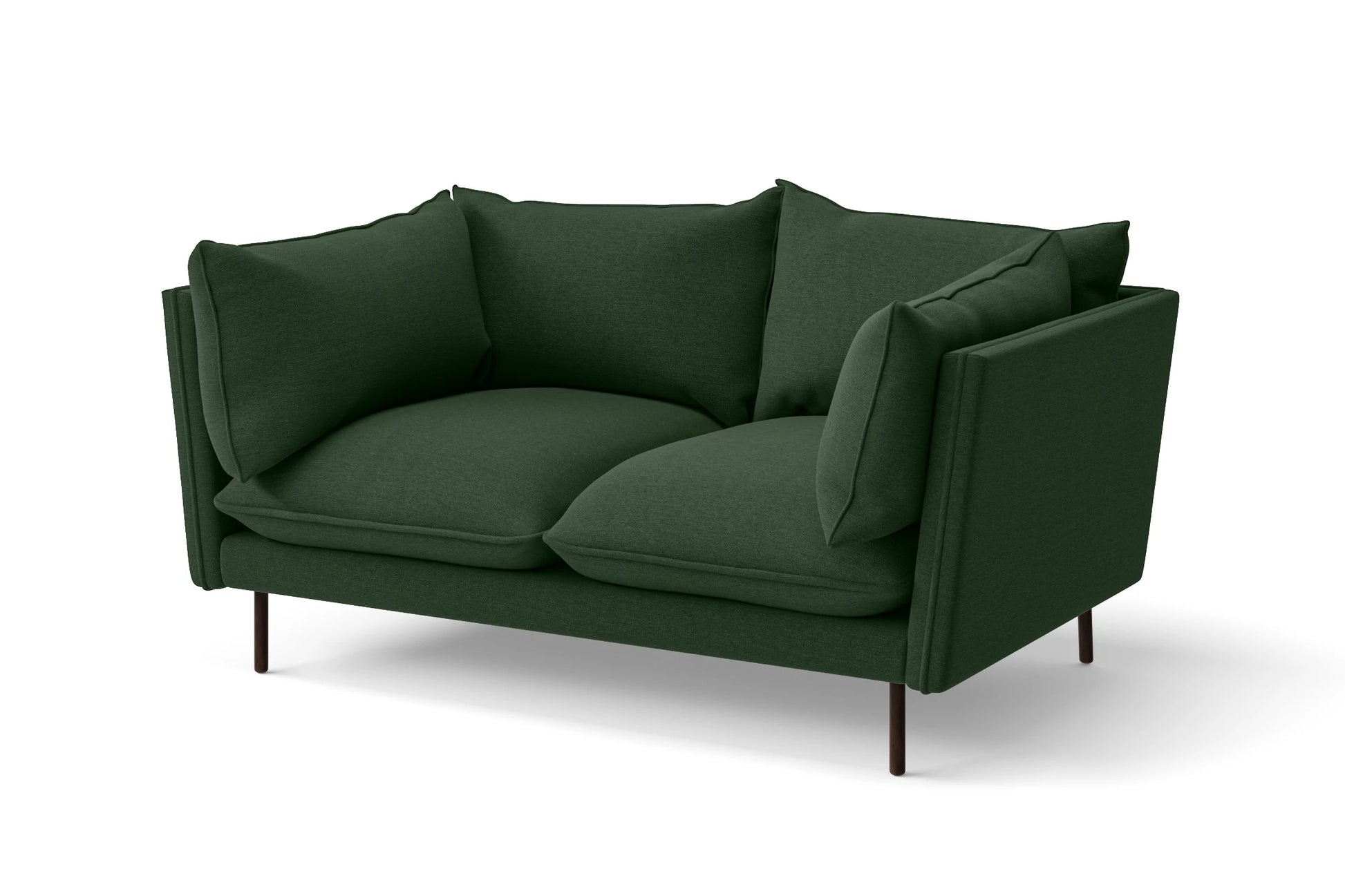 Pistoia 2 Seater Sofa Forest Green Linen Fabric