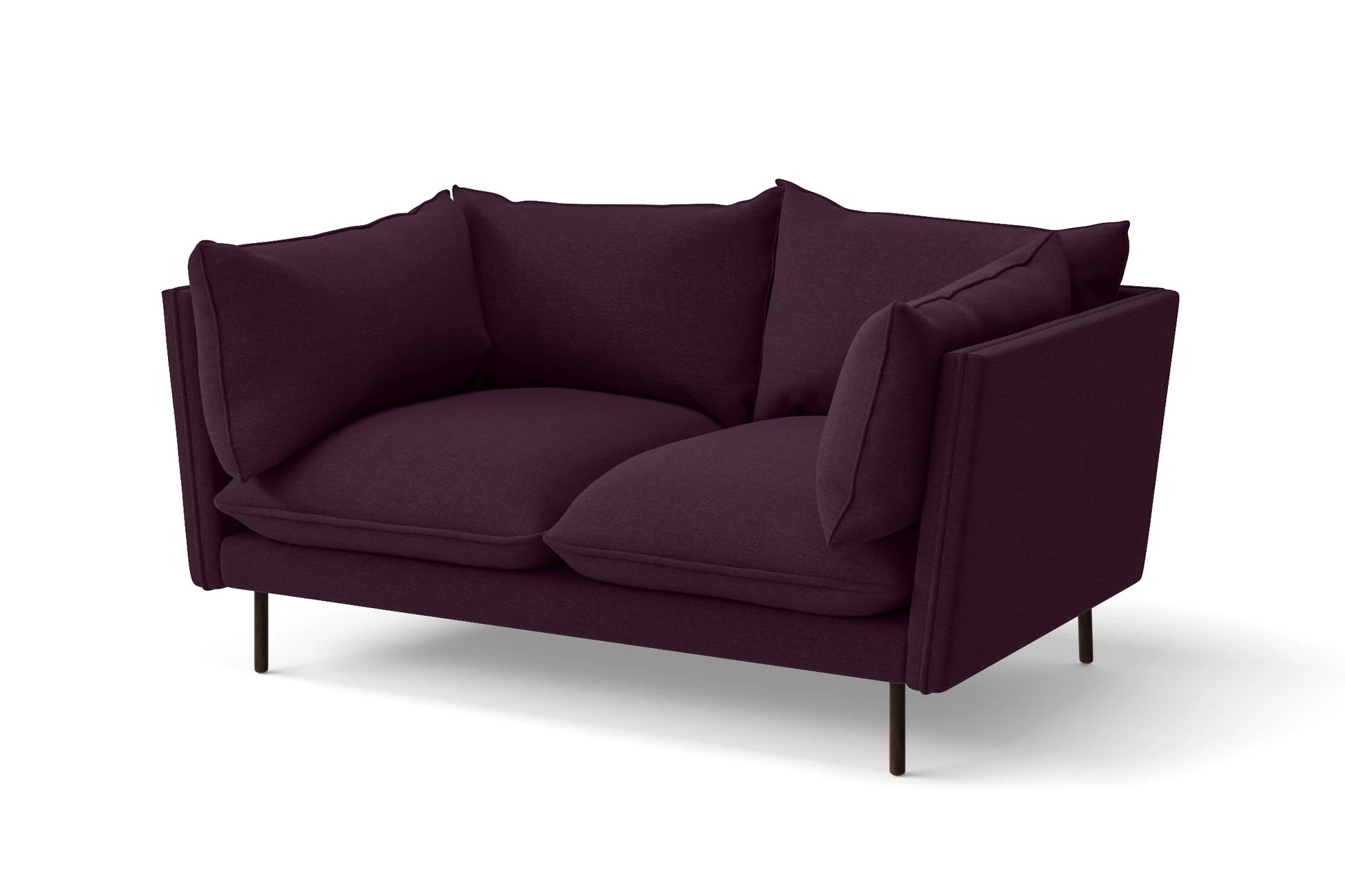 Pistoia 2 Seater Sofa Purple Linen Fabric