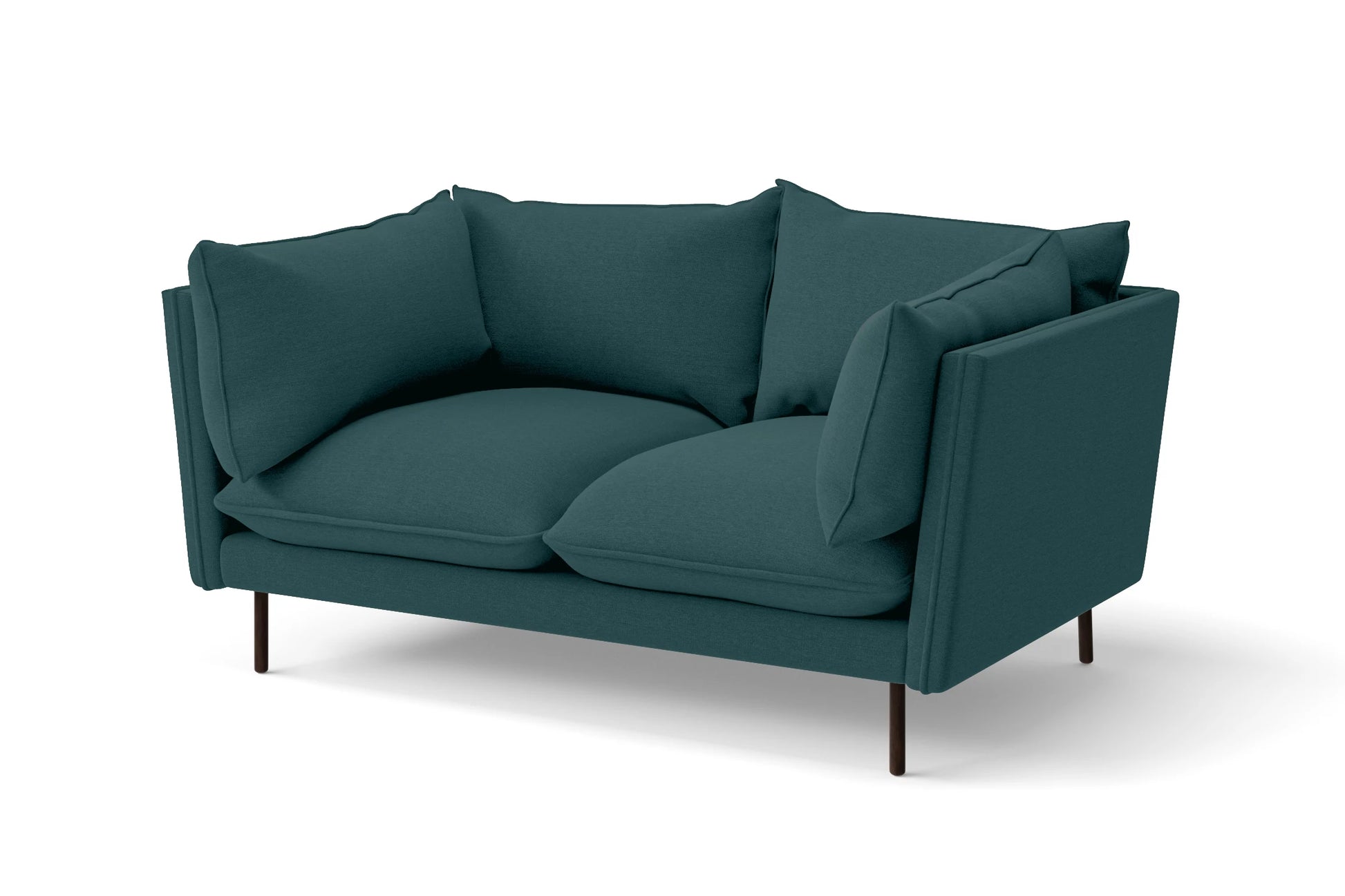 Pistoia 2 Seater Sofa Teal Linen Fabric