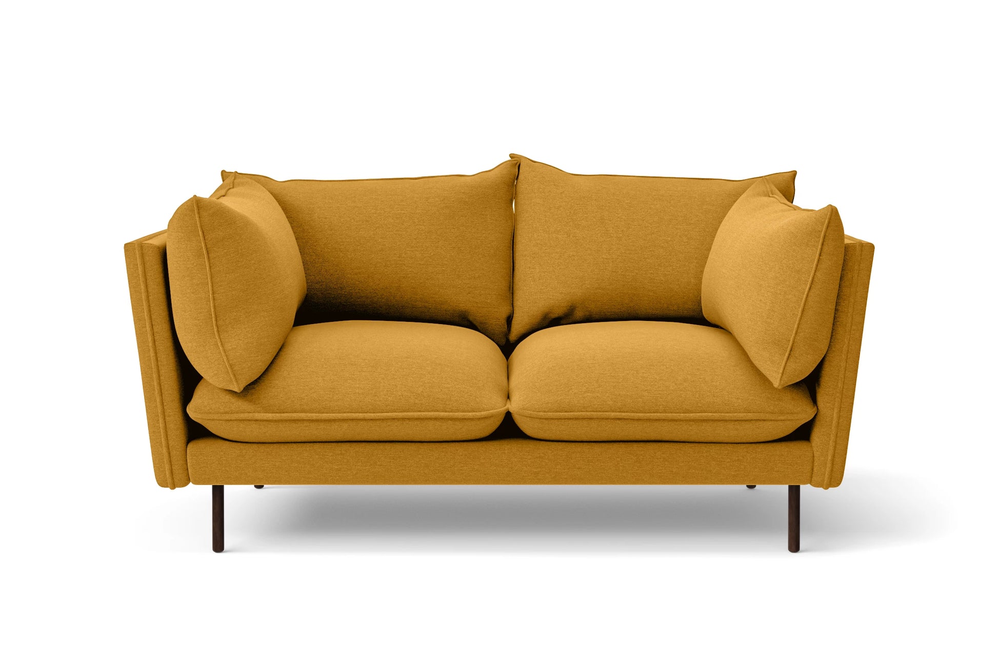 Pistoia 2 Seater Sofa Yellow Linen Fabric