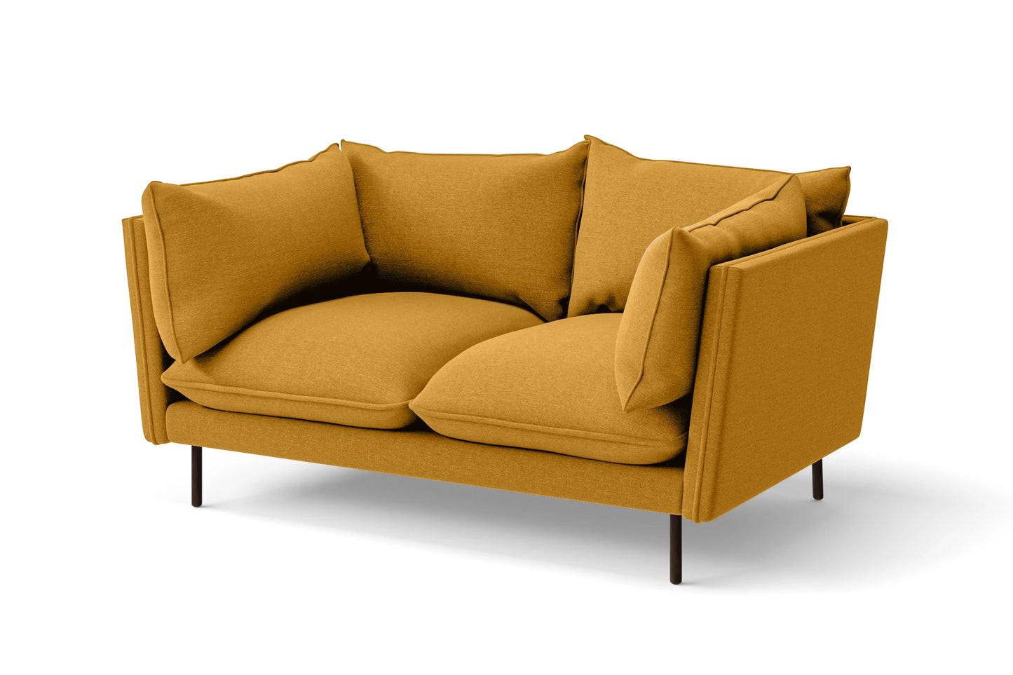 Pistoia 2 Seater Sofa Yellow Linen Fabric