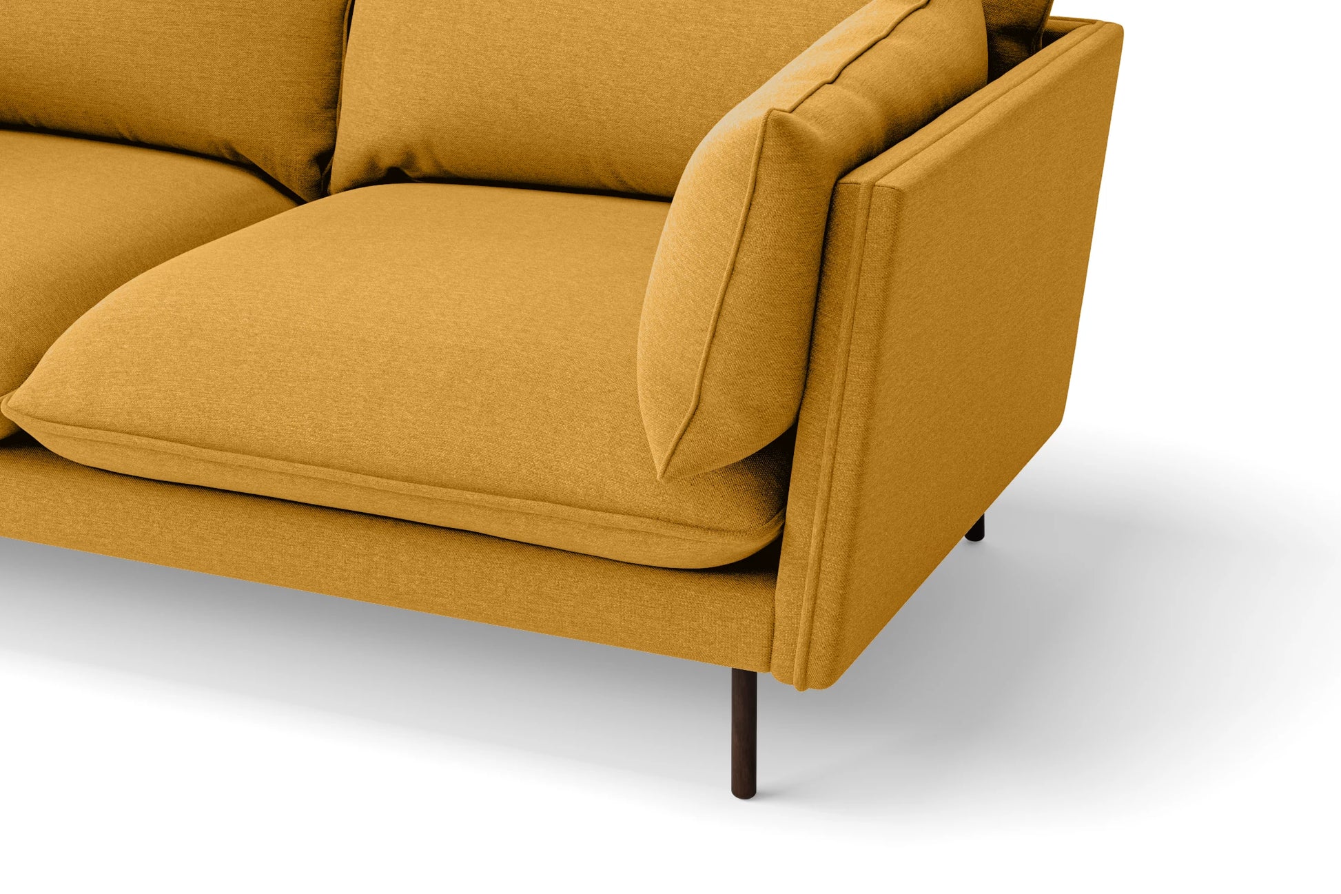 Pistoia 2 Seater Sofa Yellow Linen Fabric