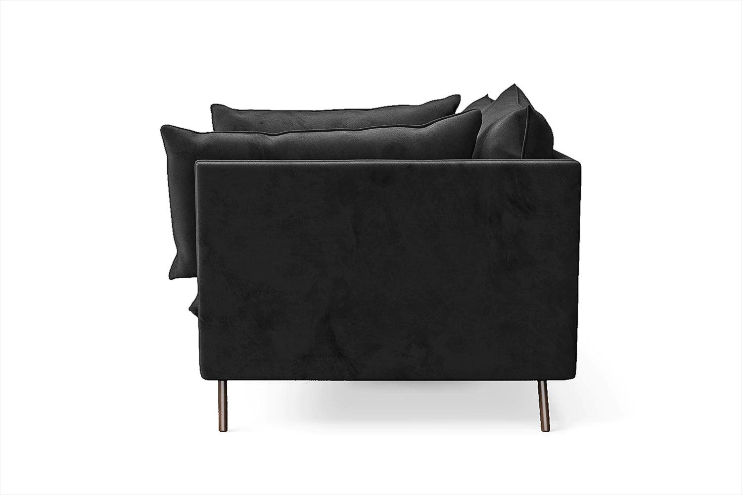 Pistoia 2 Seater Sofa Black Velvet