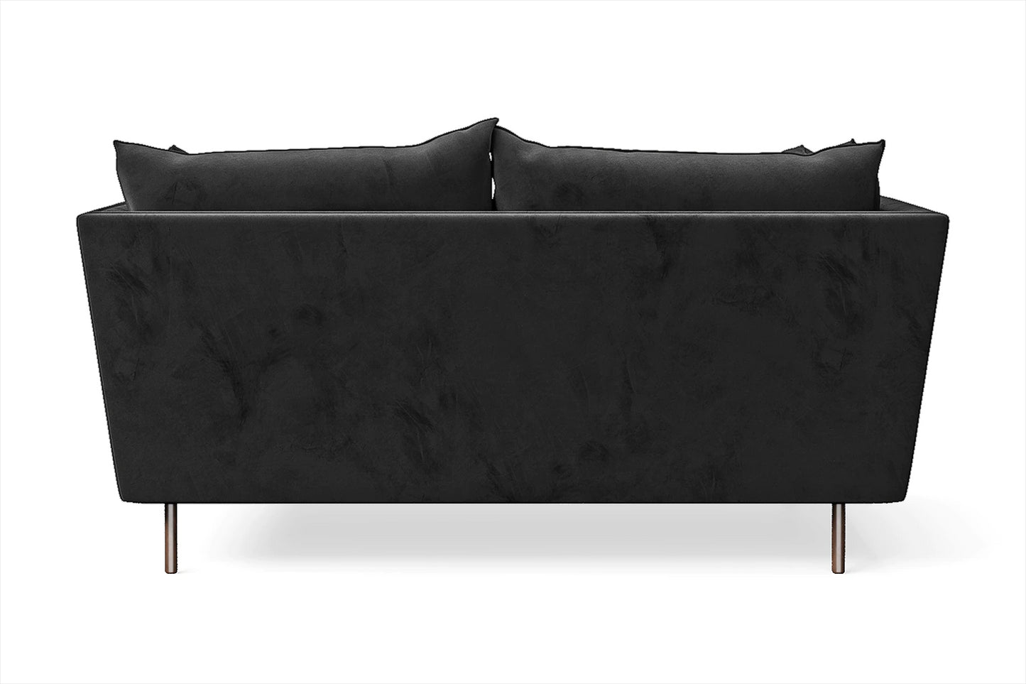 Pistoia 2 Seater Sofa Black Velvet