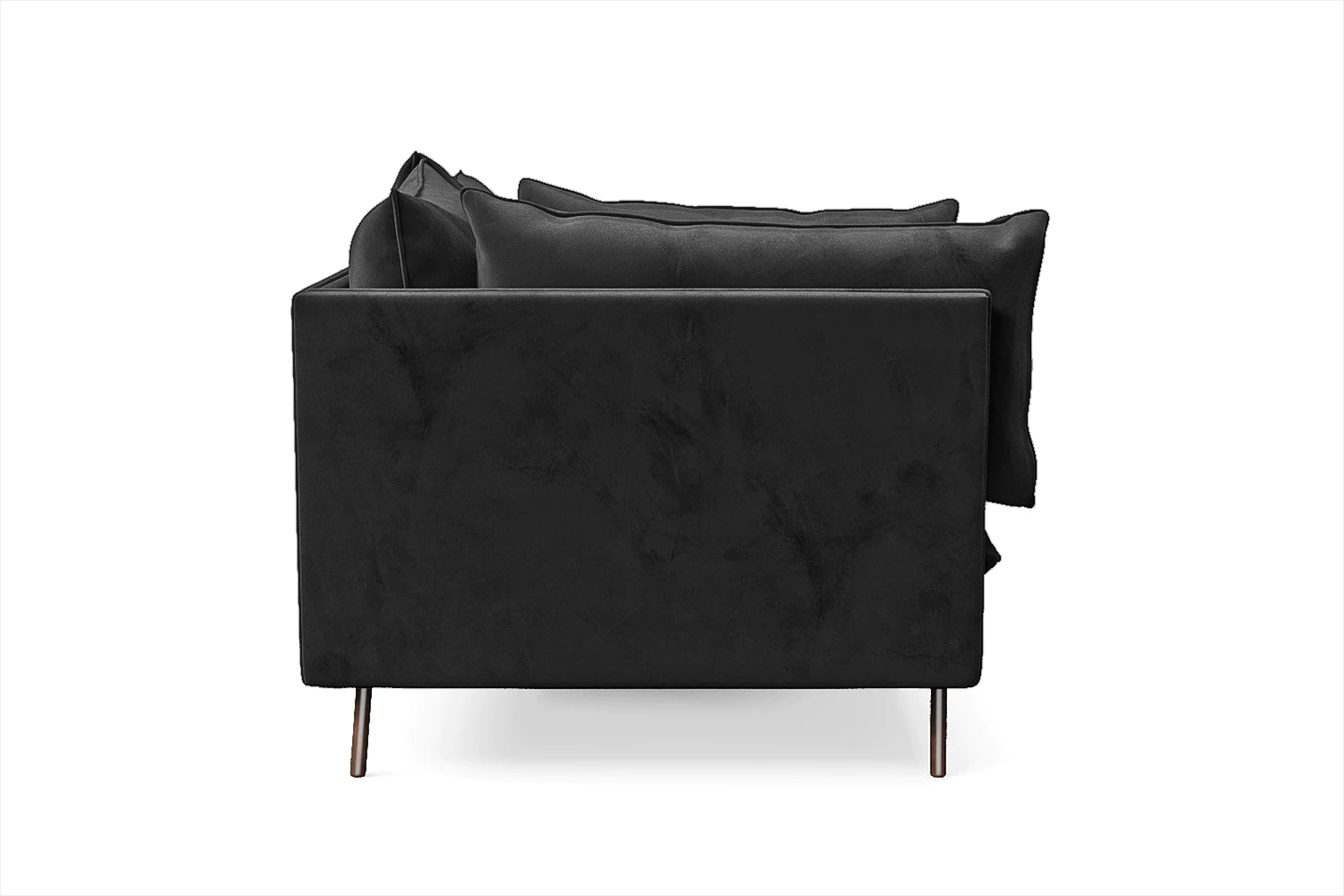 Pistoia 2 Seater Sofa Black Velvet