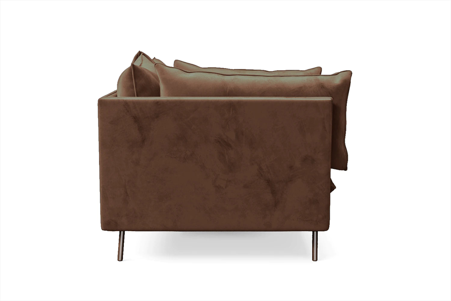 Pistoia 2 Seater Sofa Coffee Brown Velvet