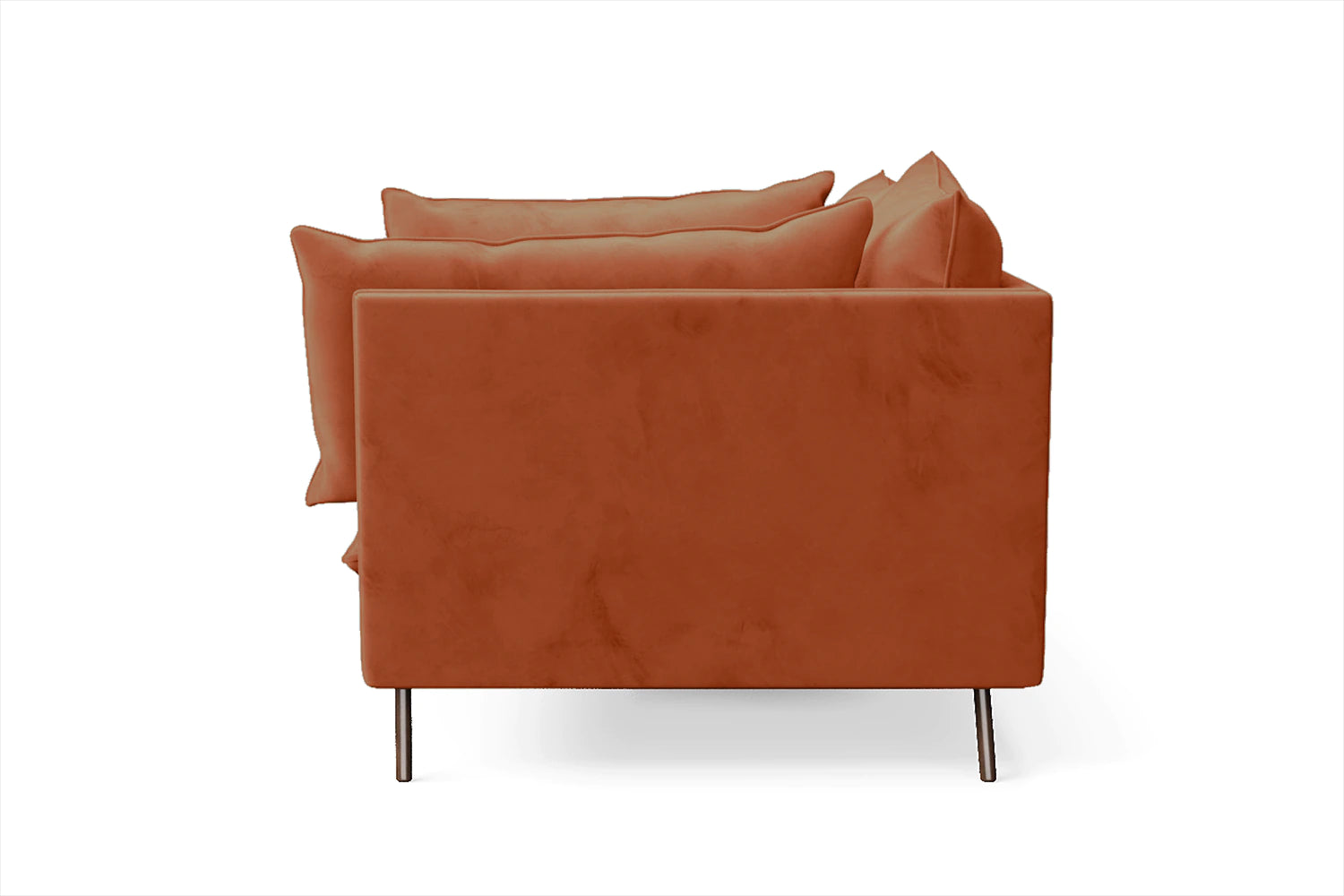 Pistoia 2 Seater Sofa Orange Velvet