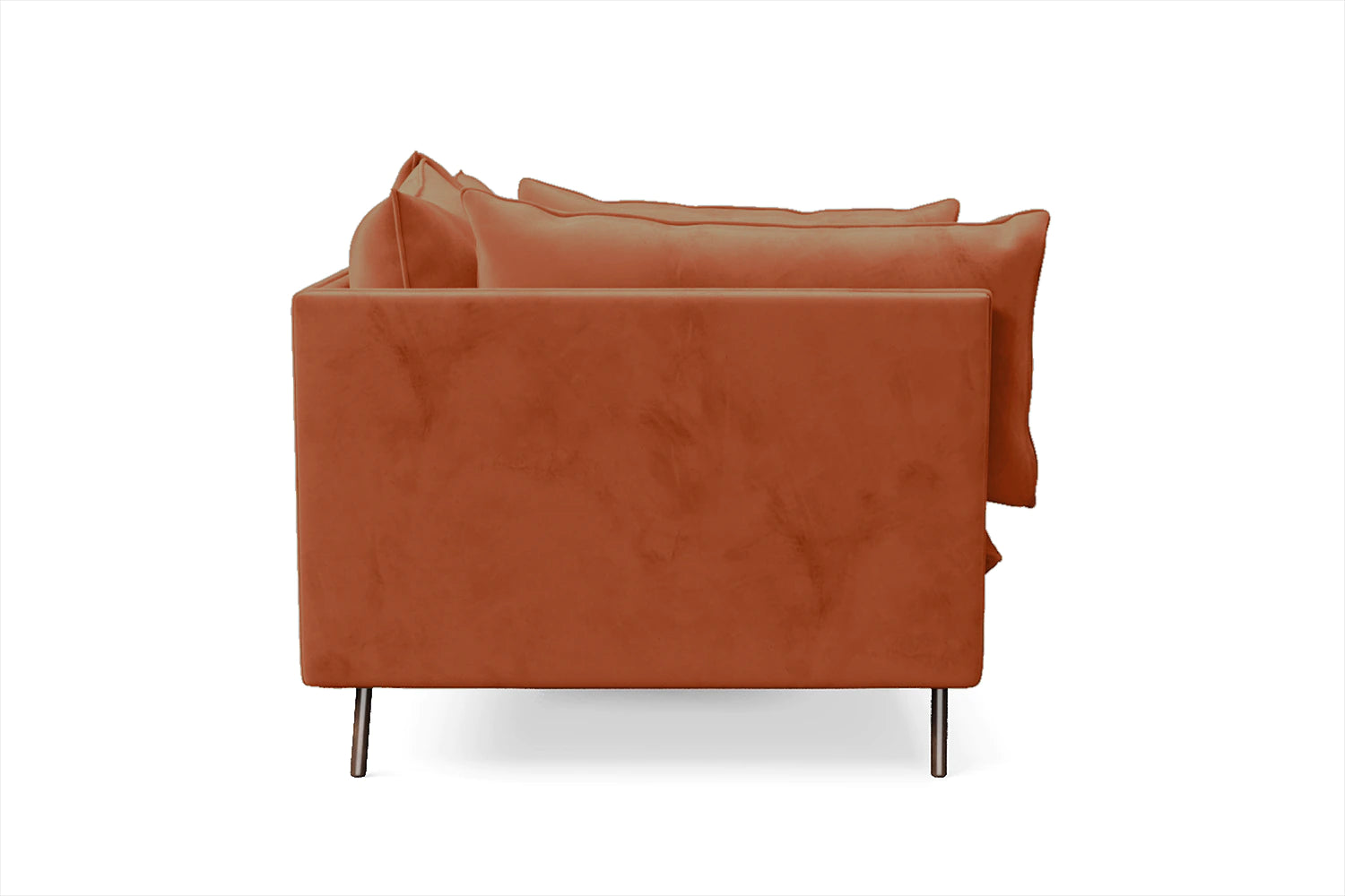 Pistoia 2 Seater Sofa Orange Velvet