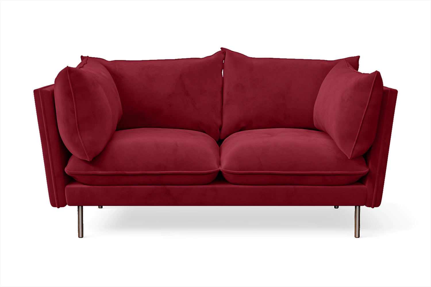 Pistoia 2 Seater Sofa Red Velvet