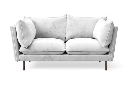 Pistoia 2 Seater Sofa White Velvet