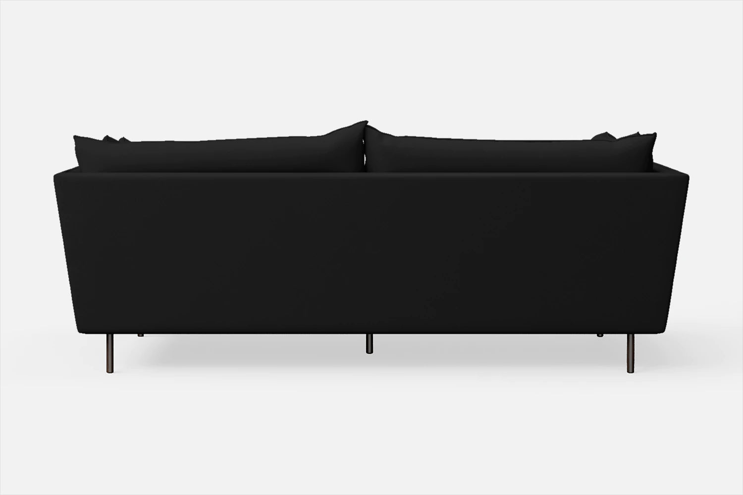 Pistoia 3 Seater Sofa Black Leather