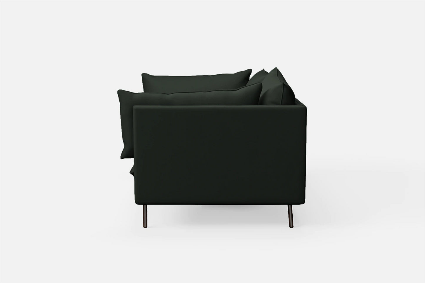 Pistoia 3 Seater Sofa Green Leather