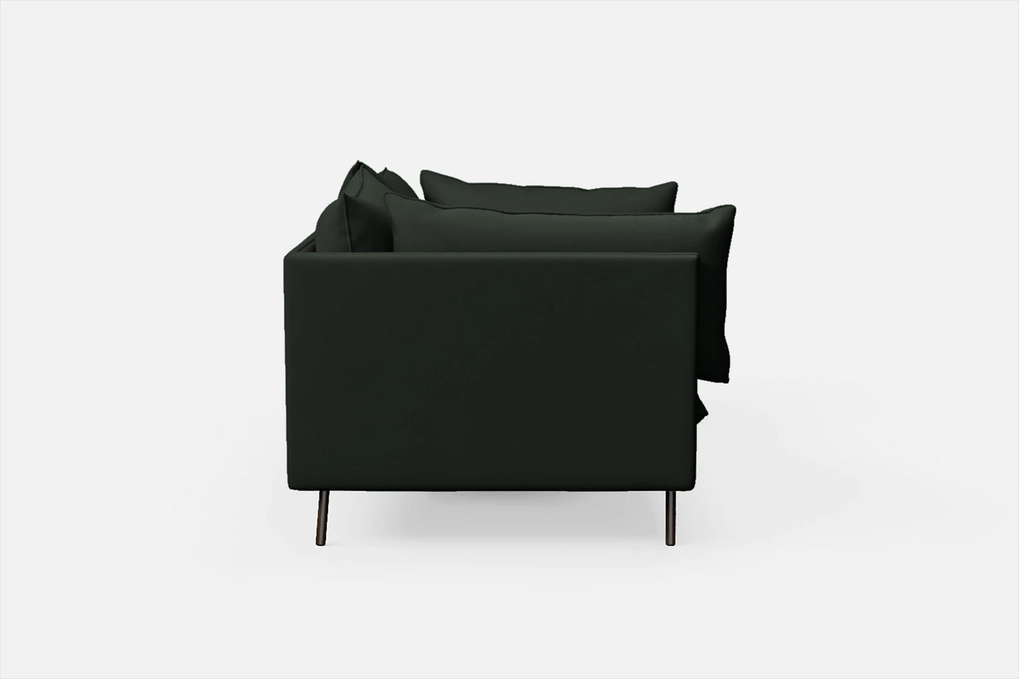 Pistoia 3 Seater Sofa Green Leather