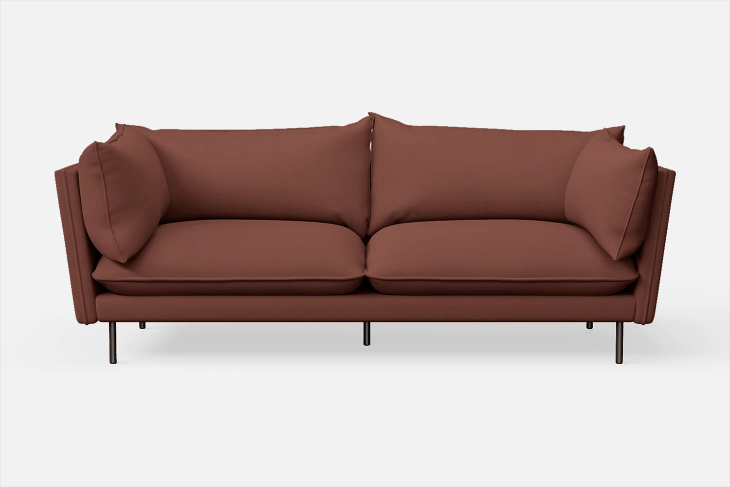 Pistoia 3 Seater Sofa Mauve Leather