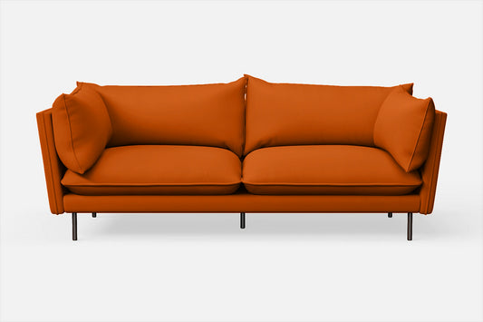 Pistoia 3 Seater Sofa Orange Leather