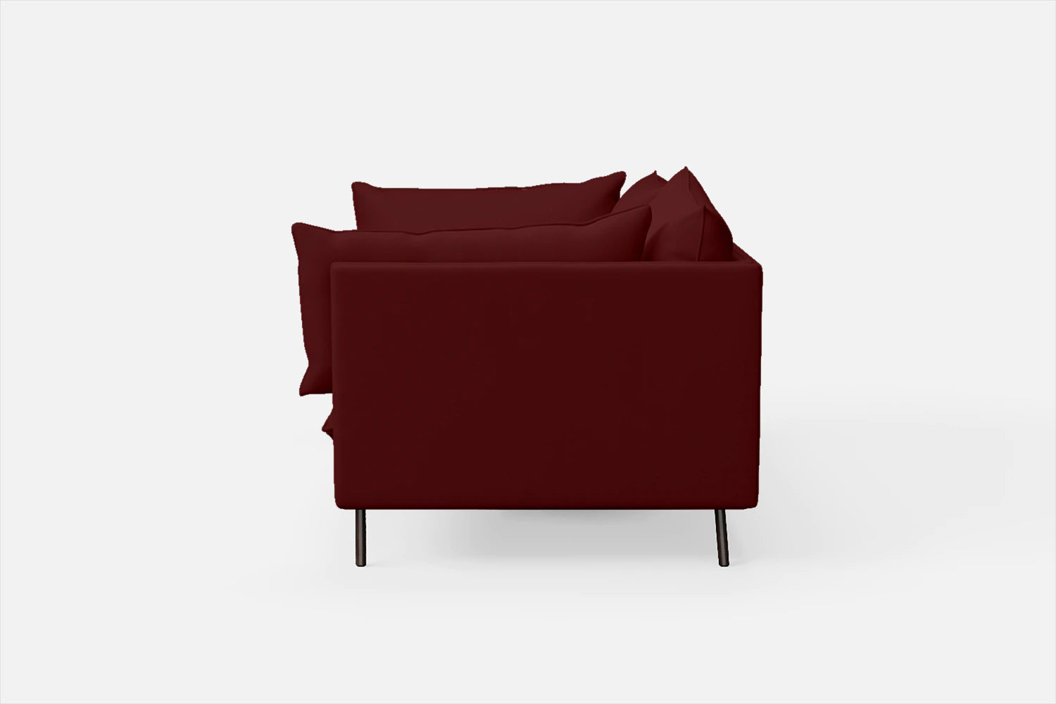 Pistoia 3 Seater Sofa Red Leather