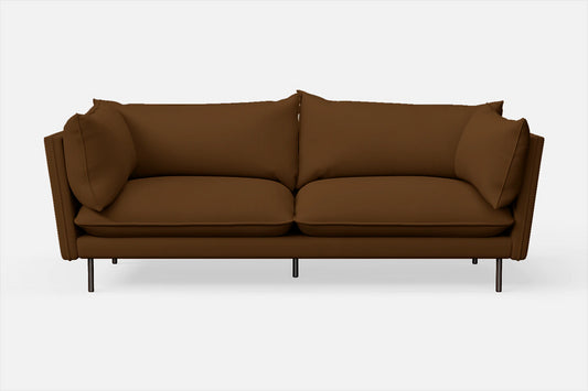 Pistoia 3 Seater Sofa Walnut Brown Leather