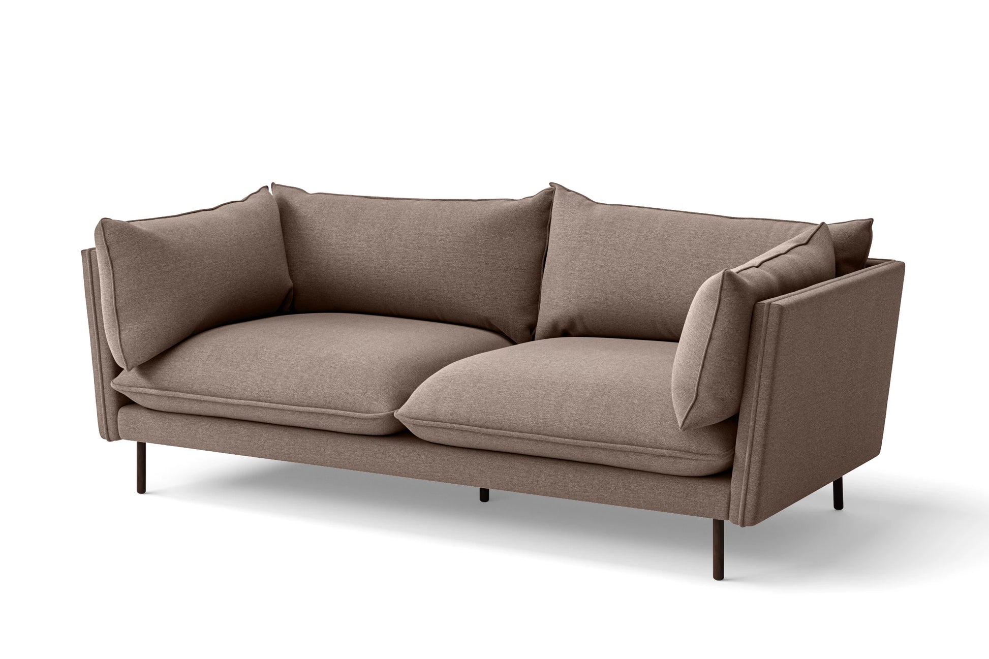 Pistoia 3 Seater Sofa Caramel Linen Fabric