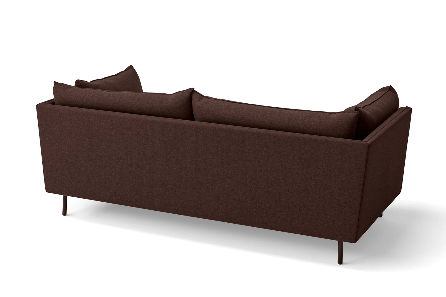 Pistoia 3 Seater Sofa Coffee Brown Linen Fabric