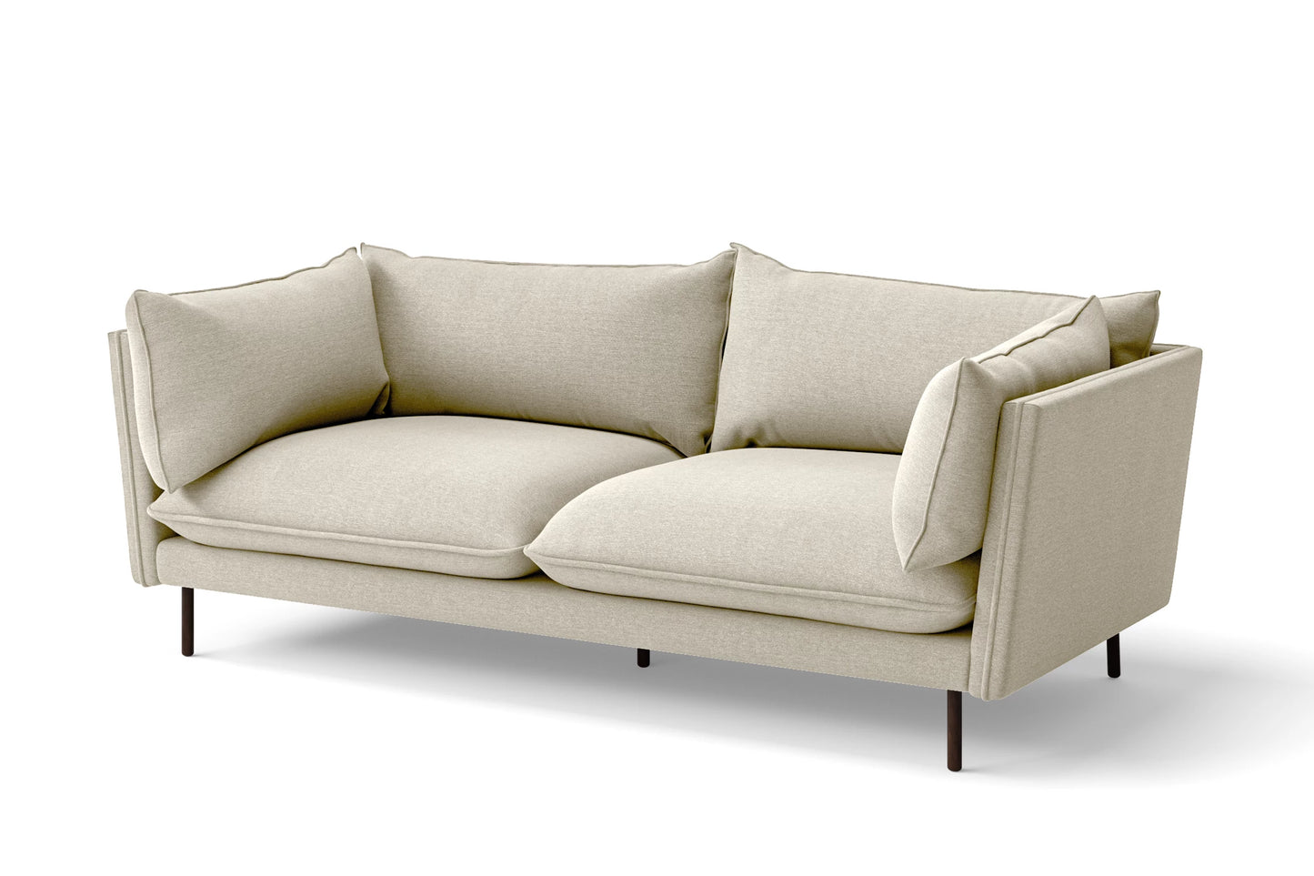 Pistoia 3 Seater Sofa Cream Linen Fabric