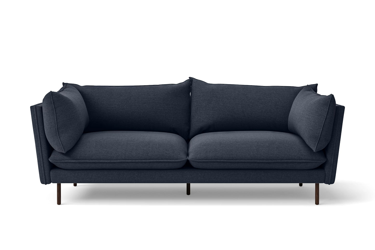 Pistoia 3 Seater Sofa Dark Blue Linen Fabric