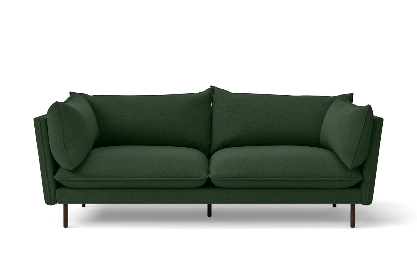 Pistoia 3 Seater Sofa Forest Green Linen Fabric