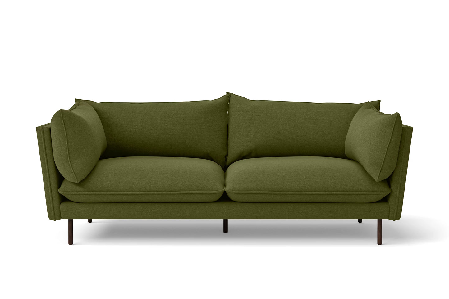 Pistoia 3 Seater Sofa Olive Linen Fabric